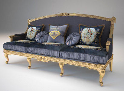 Design Couchen Polster Sofa Sofas 3 Sitz Dreisitzer Stoffsofa Wohnzimmer Italien